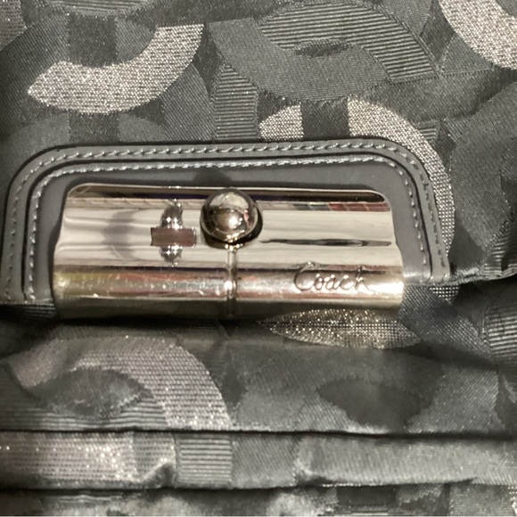 Coach Kristin Gray Optic Metallic Convertible Bag E1168-18281 - Picture 11 of 13